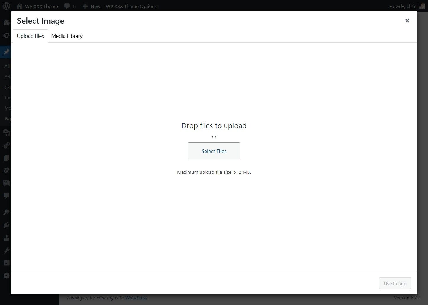 Click "Select Files" and Pick the Banner.
