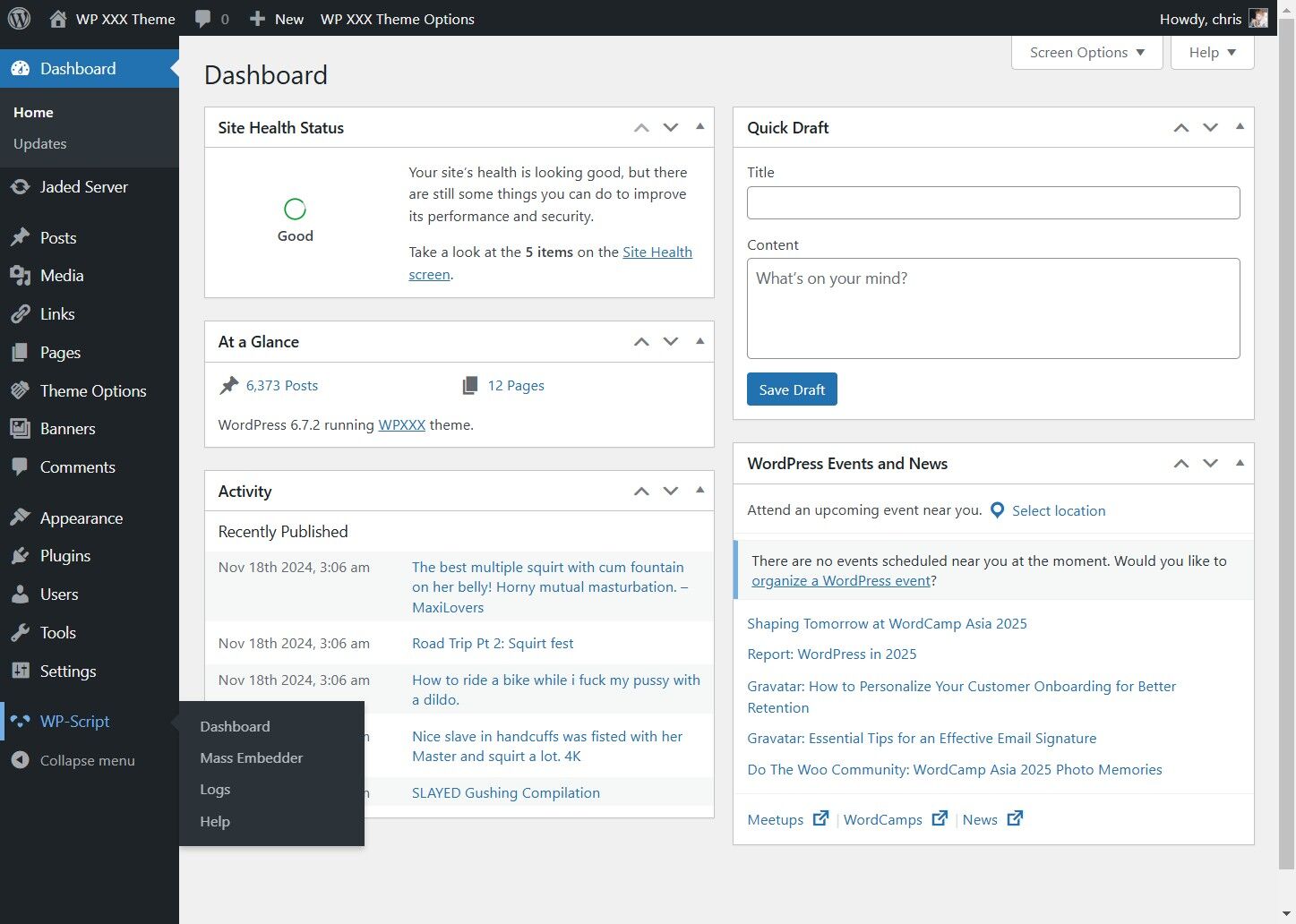 Click Player in Content